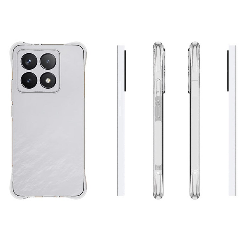 For Xiaomi 14T TPU Phone Case Non-Slip Transparent Mobile Phone Cover