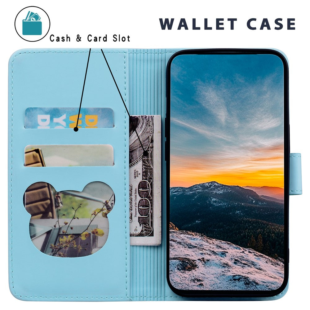 Til Samsung Galaxy A16 5G / A16 4G Etui Pung Katte Mønster Præget Læder Telefoncover