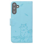 Til Samsung Galaxy A16 5G / A16 4G Etui Pung Katte Mønster Præget Læder Telefoncover