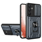 Til Samsung Galaxy A55 5G Cover PC+TPU Kickstand Telefon Bagcover med Kameraskyder
