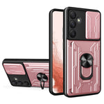 Til Samsung Galaxy A55 5G Cover PC+TPU Kickstand Telefon Bagcover med Kameraskyder