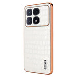 AZNS For Xiaomi Redmi K70 Ultra Case Electroplating Crocodile Texture PU+TPU Phone Cover