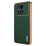 AZNS For Xiaomi Redmi K70 Ultra Case Electroplating Crocodile Texture PU+TPU Phone Cover