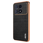 AZNS For Xiaomi Redmi K70 Ultra Case Electroplating Crocodile Texture PU+TPU Phone Cover
