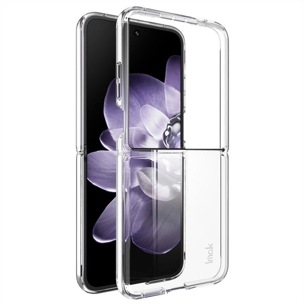 IMAK Crystal Case II Pro for Xiaomi Mix Flip 5G Case Clear PC Phone Cover (Upper Cover+Lower Cover)