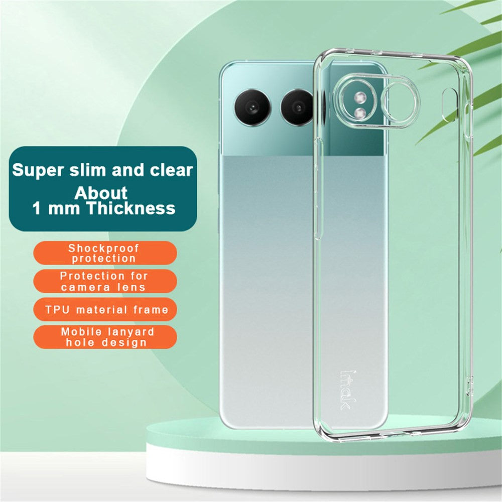 IMAK UX-5-serien för OnePlus Nord 4-skal Ultratunt reptåligt genomskinligt TPU-mobilskal