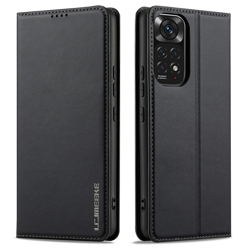 LC.IMEEKE L1 Series for Xiaomi Redmi Note 12 Pro 4G / 11 Pro 5G (Qualcomm) / 11 Pro 4G (Mediatek) Case PU Leather Wallet Stand Phone Cover