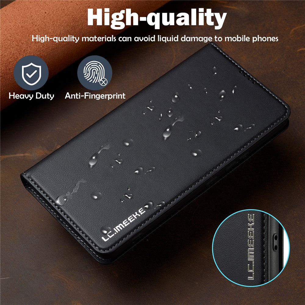LC.IMEEKE L1 Series for Xiaomi Redmi Note 12 Pro 4G / 11 Pro 5G (Qualcomm) / 11 Pro 4G (Mediatek) Case PU Leather Wallet Stand Phone Cover
