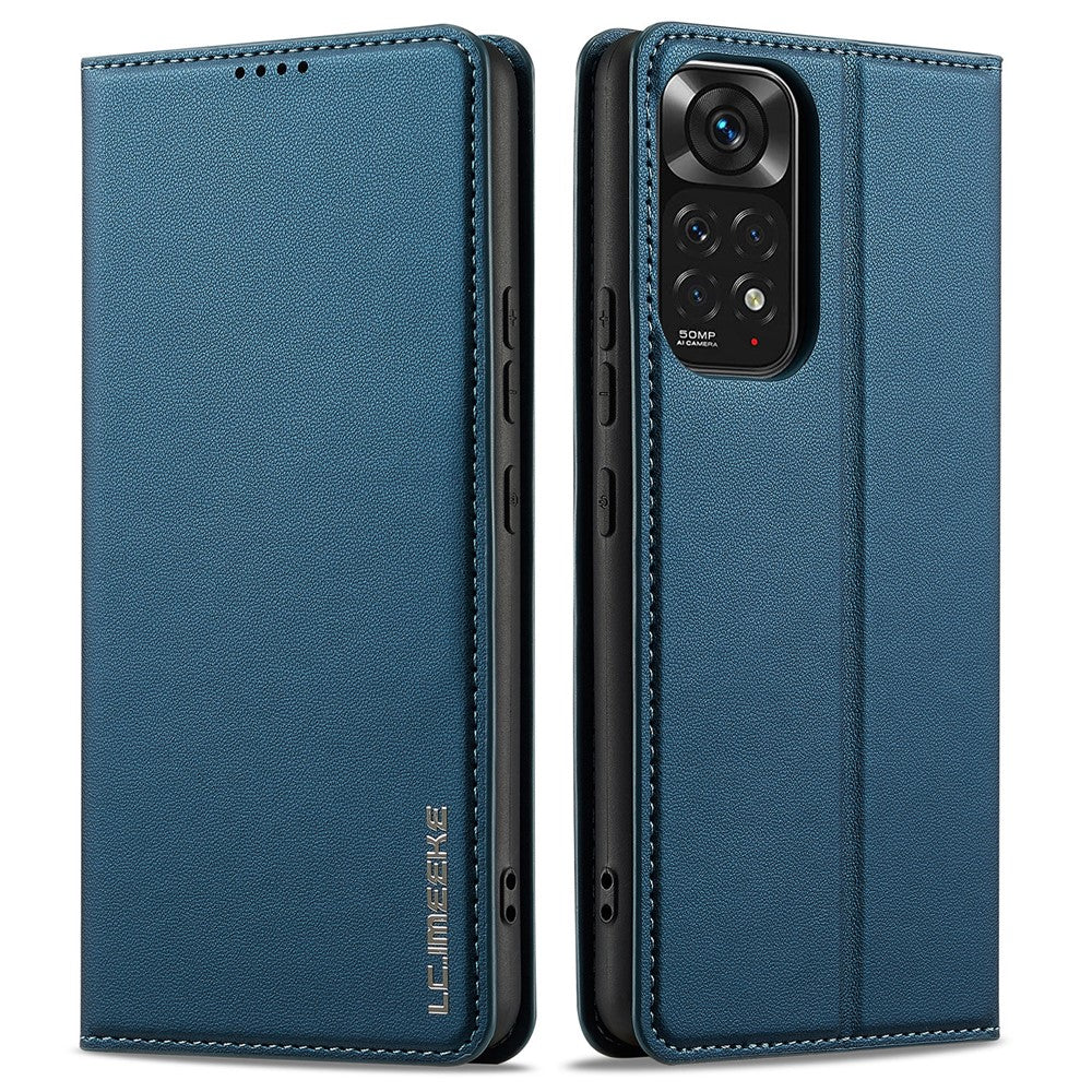 LC.IMEEKE L1 Series for Xiaomi Redmi Note 12 Pro 4G / 11 Pro 5G (Qualcomm) / 11 Pro 4G (Mediatek) Case PU Leather Wallet Stand Phone Cover