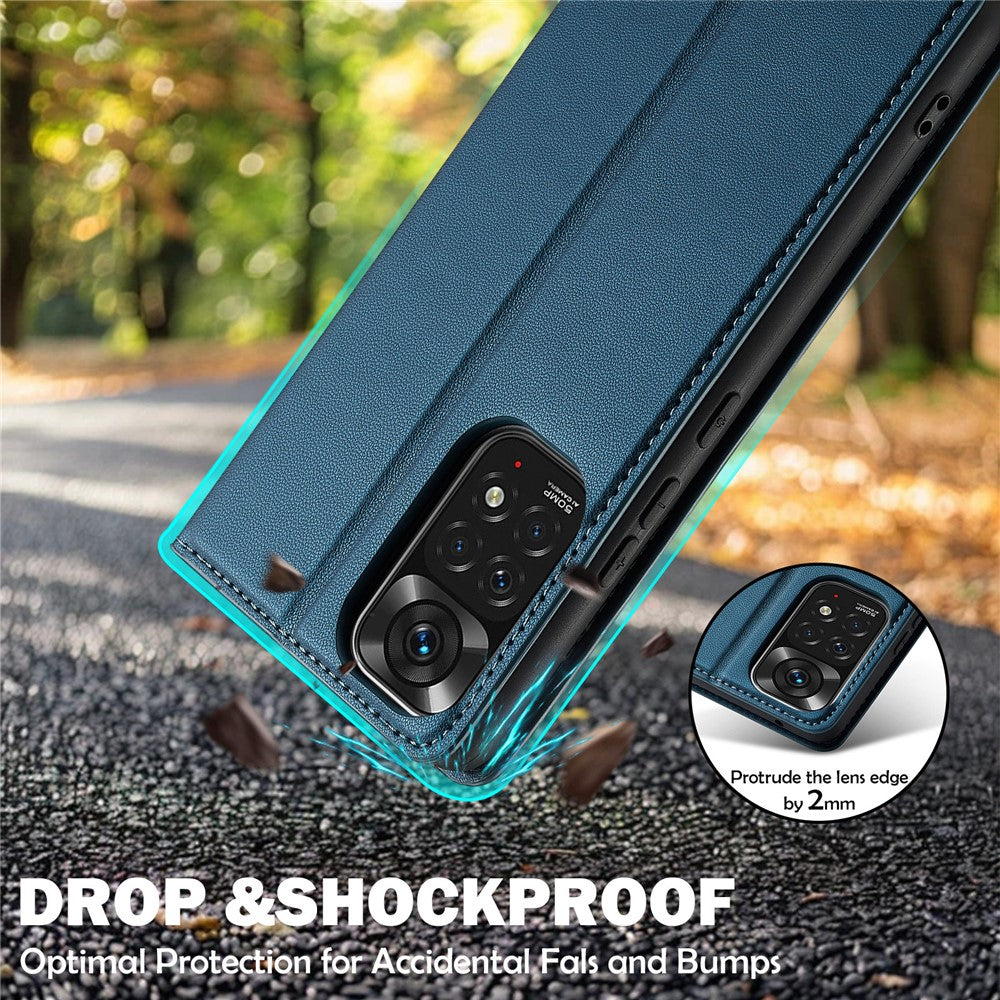 LC.IMEEKE L1 Series for Xiaomi Redmi Note 12S 4G / Note 11S 4G / Note 11 4G (Qualcomm) Case PU Leather Wallet Stand Phone Cover