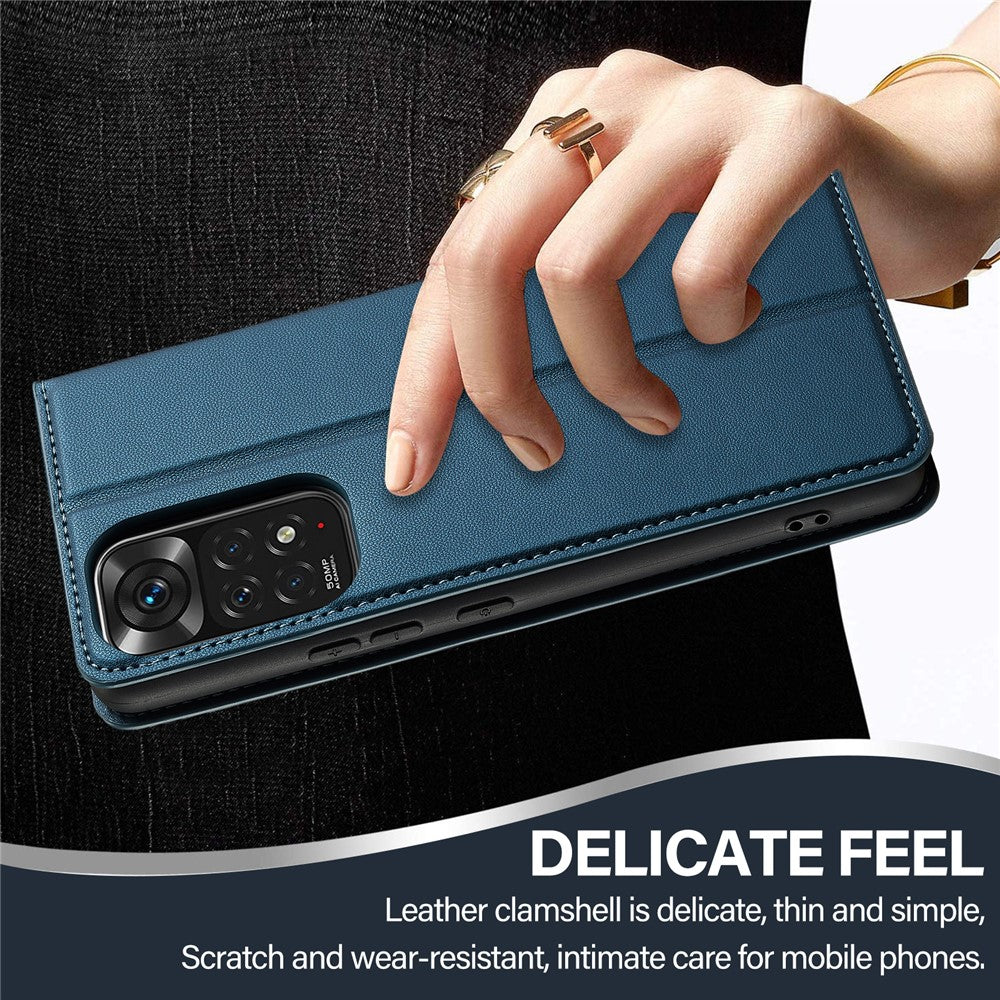 LC.IMEEKE L1 Series for Xiaomi Redmi Note 12S 4G / Note 11S 4G / Note 11 4G (Qualcomm) Case PU Leather Wallet Stand Phone Cover