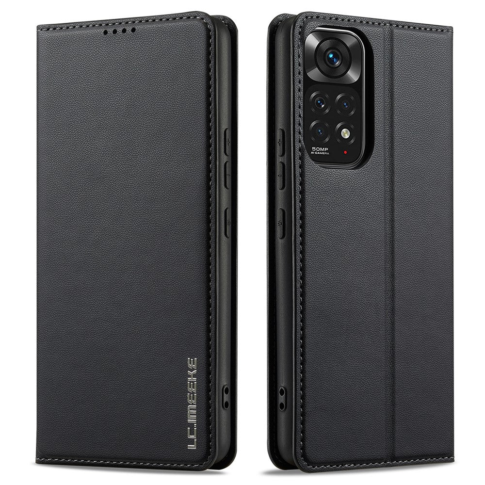 LC.IMEEKE L1 Series for Xiaomi Redmi Note 12S 4G / Note 11S 4G / Note 11 4G (Qualcomm) Case PU Leather Wallet Stand Phone Cover