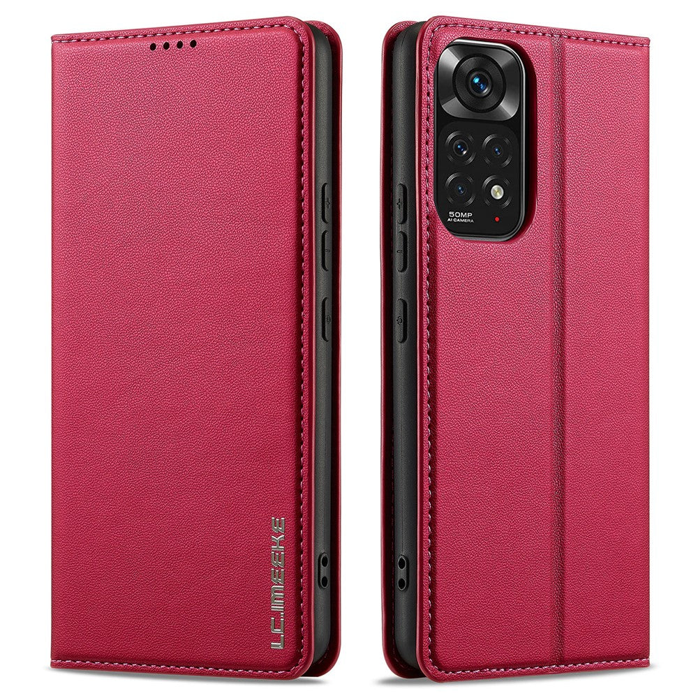 LC.IMEEKE L1 Series for Xiaomi Redmi Note 12S 4G / Note 11S 4G / Note 11 4G (Qualcomm) Case PU Leather Wallet Stand Phone Cover