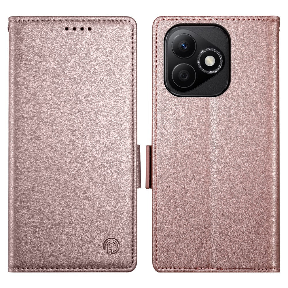 DF-010 For Honor X60i 5G Stand Case PU Leather Wallet Phone Cover