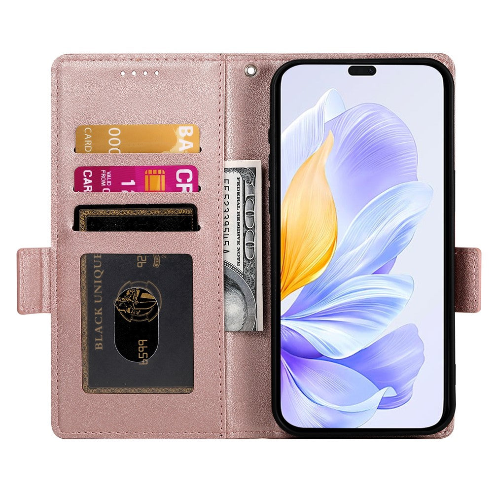 DF-010 For Honor X60i 5G Stand Case PU Leather Wallet Phone Cover