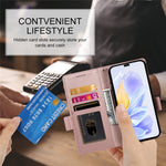 DF-010 For Honor X60i 5G Stand Case PU Leather Wallet Phone Cover