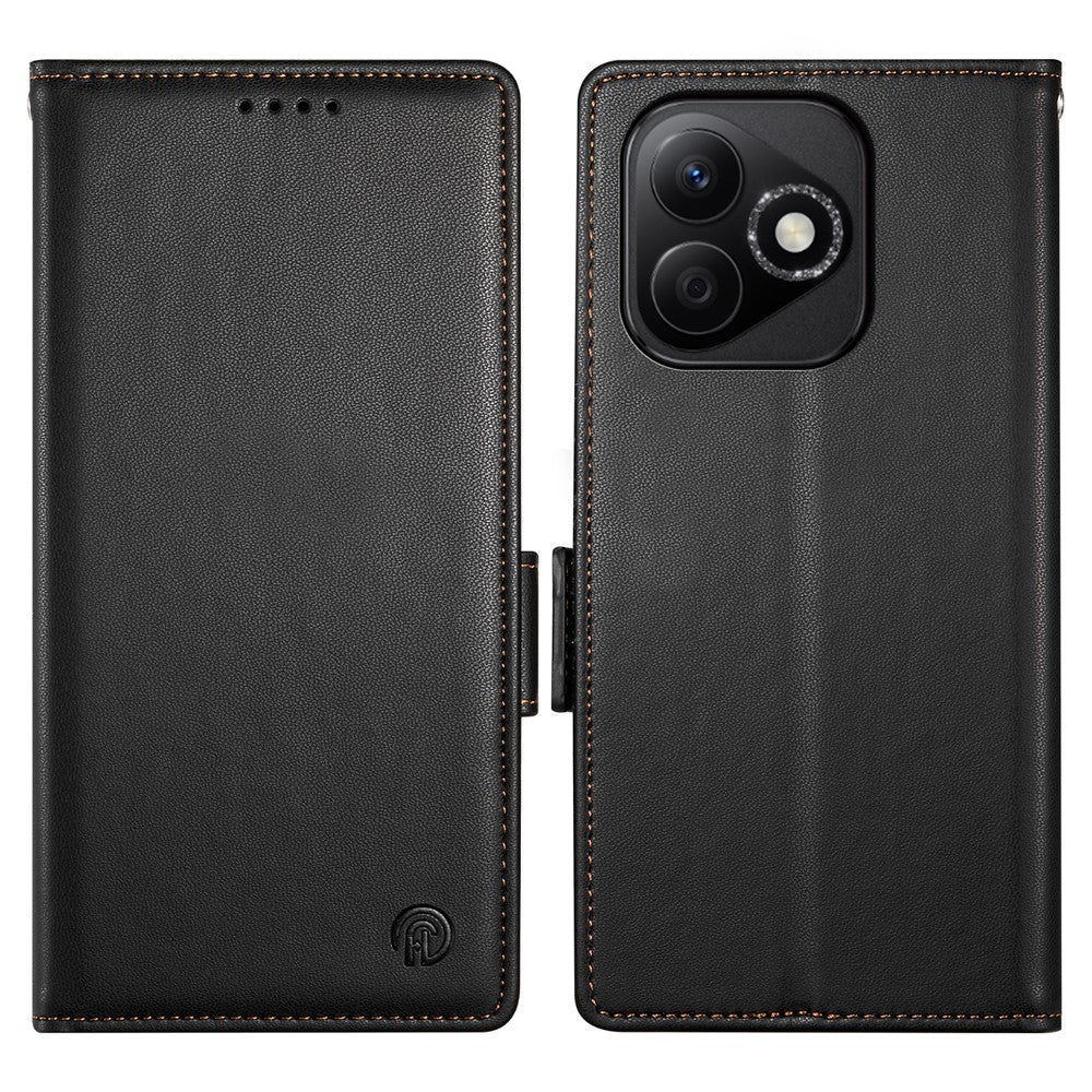 DF-010 For Honor X60i 5G Stand Case PU Leather Wallet Phone Cover