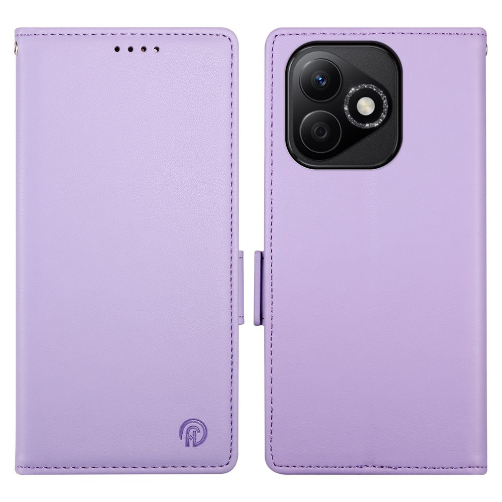 DF-010 For Honor X60i 5G Stand Case PU Leather Wallet Phone Cover