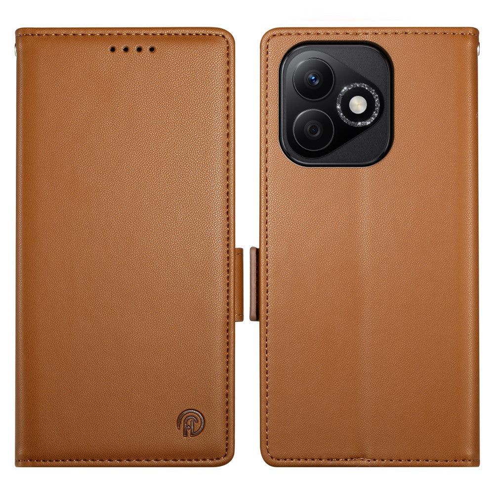 DF-010 For Honor X60i 5G Stand Case PU Leather Wallet Phone Cover