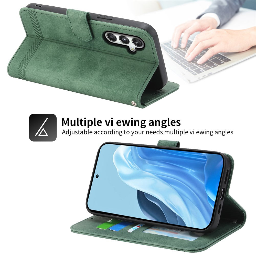 DIERFENG DF-03 til Samsung Galaxy M35 5G læderetui, præget pung-telefoncover