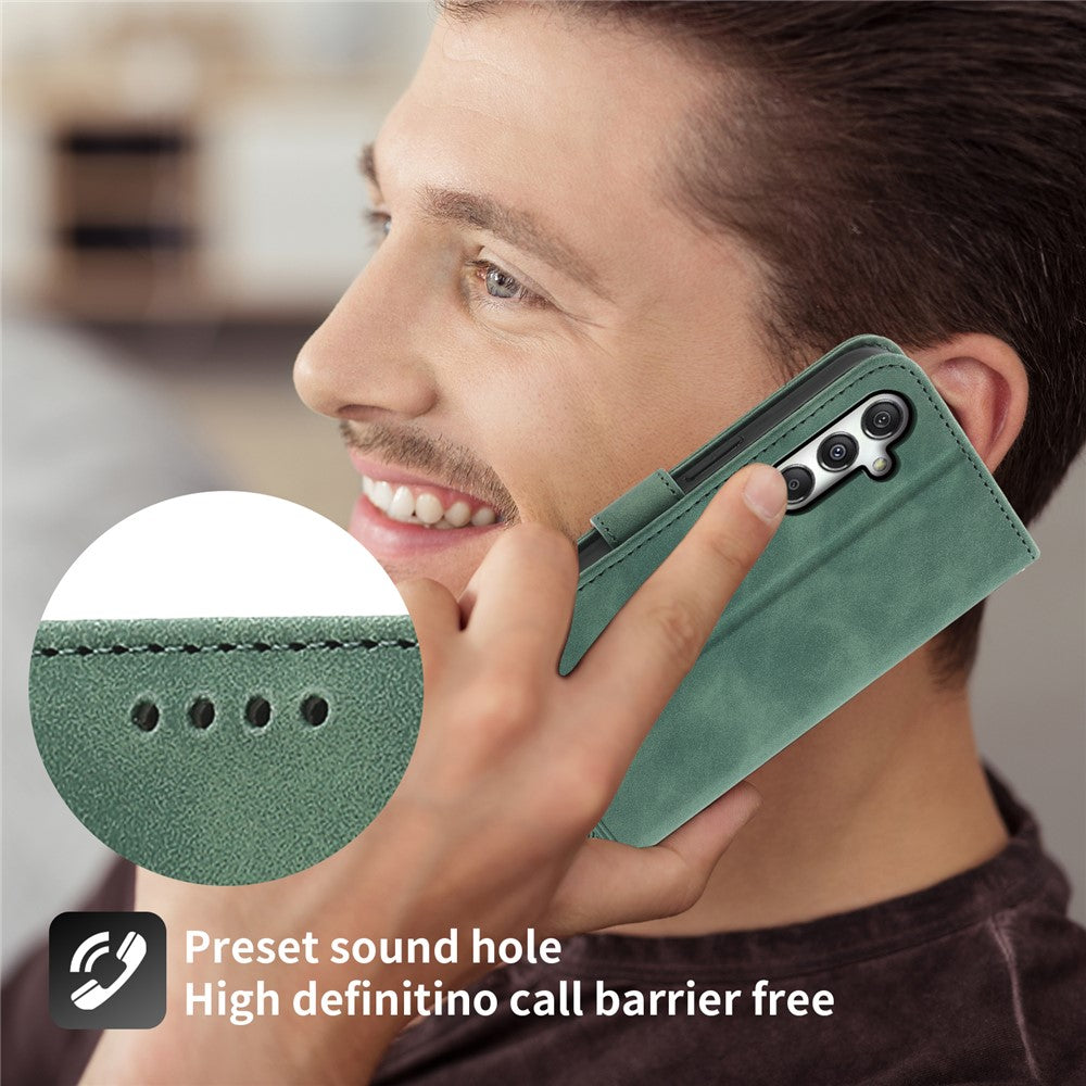 DIERFENG DF-03 til Samsung Galaxy M35 5G læderetui, præget pung-telefoncover