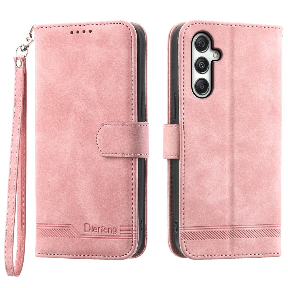 DIERFENG DF-03 til Samsung Galaxy M35 5G læderetui, præget pung-telefoncover