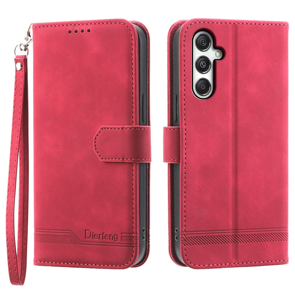 DIERFENG DF-03 til Samsung Galaxy M35 5G læderetui, præget pung-telefoncover