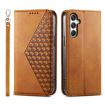 Til Samsung Galaxy M35 5G Cover Kalveskindsstruktur PU-læder Telefoncover med Pung