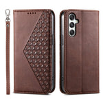 Til Samsung Galaxy M35 5G Cover Kalveskindsstruktur PU-læder Telefoncover med Pung