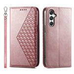 Til Samsung Galaxy M35 5G Cover Kalveskindsstruktur PU-læder Telefoncover med Pung