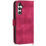 For Samsung Galaxy M35 5G Case Flower Pattern PU Leather Wallet Phone Cover with Strap
