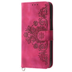 For Samsung Galaxy M35 5G Case Flower Pattern PU Leather Wallet Phone Cover with Strap