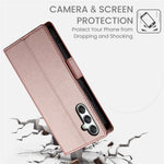 DF-010 For Samsung Galaxy M35 5G Stand Case PU Leather Wallet Phone Cover