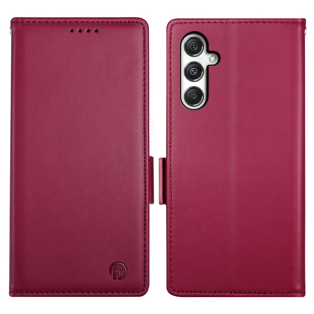 DF-010 For Samsung Galaxy M35 5G Stand Case PU Leather Wallet Phone Cover