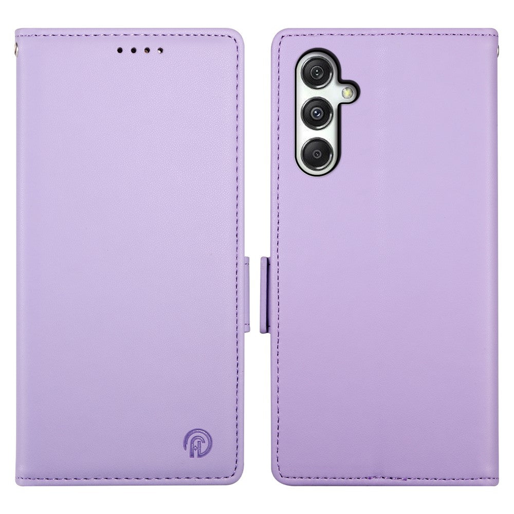 DF-010 For Samsung Galaxy M35 5G Stand Case PU Leather Wallet Phone Cover