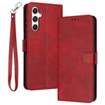 For Samsung Galaxy M35 5G Case Flip Stand PU Leather Wallet Phone Cover Calf Texture