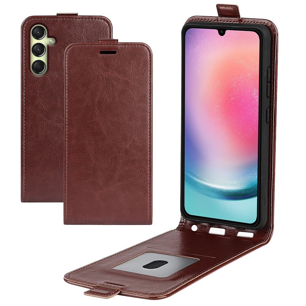 Til Samsung Galaxy A16 5G / A16 4G Etui med kortlommer Vertikal flip-lædertelefoncover