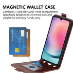 Til Samsung Galaxy A16 5G / A16 4G Etui med kortlommer Vertikal flip-lædertelefoncover