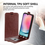 Til Samsung Galaxy A16 5G / A16 4G Etui med kortlommer Vertikal flip-lædertelefoncover