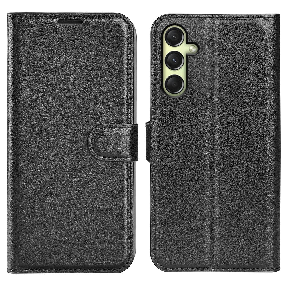 Til Samsung Galaxy A16 5G / A16 4G Cover Litchi Tekstur Stødsikkert Læderpung Telefoncover