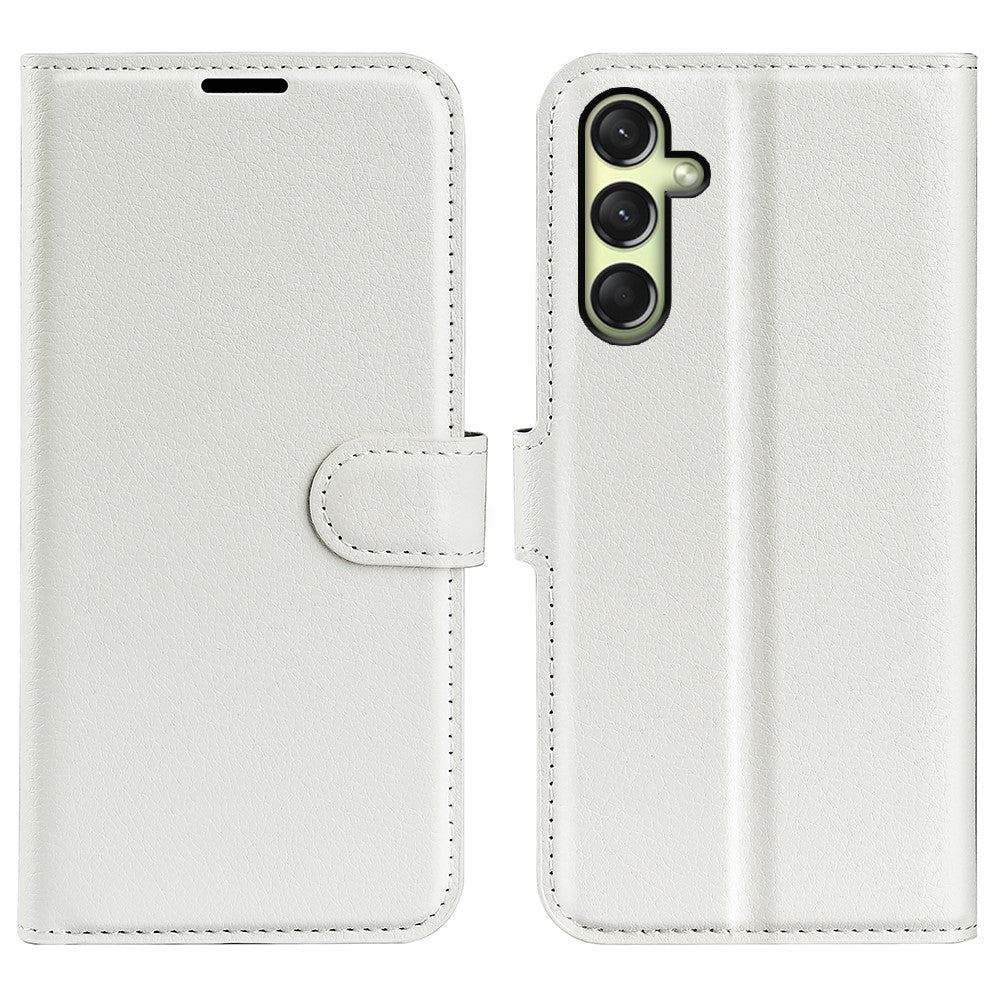 Til Samsung Galaxy A16 5G / A16 4G Cover Litchi Tekstur Stødsikkert Læderpung Telefoncover