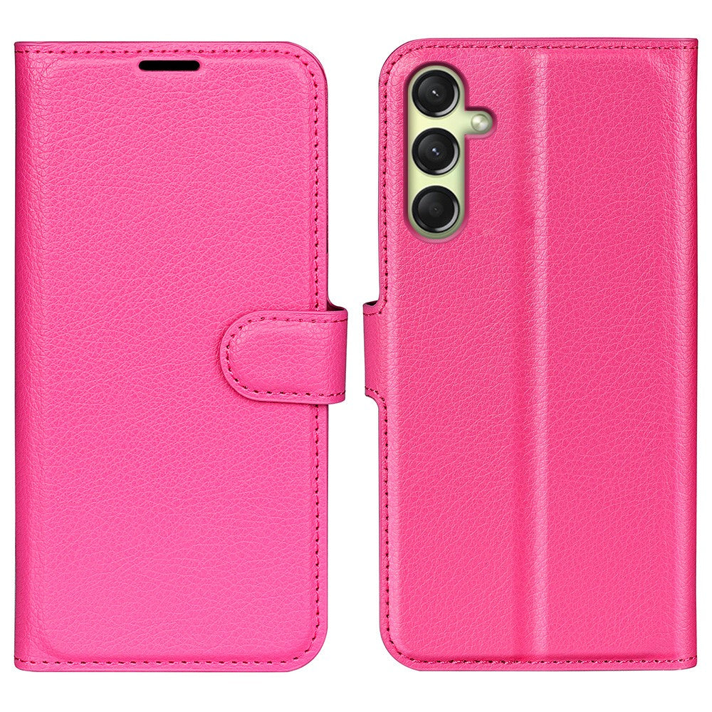 Til Samsung Galaxy A16 5G / A16 4G Cover Litchi Tekstur Stødsikkert Læderpung Telefoncover