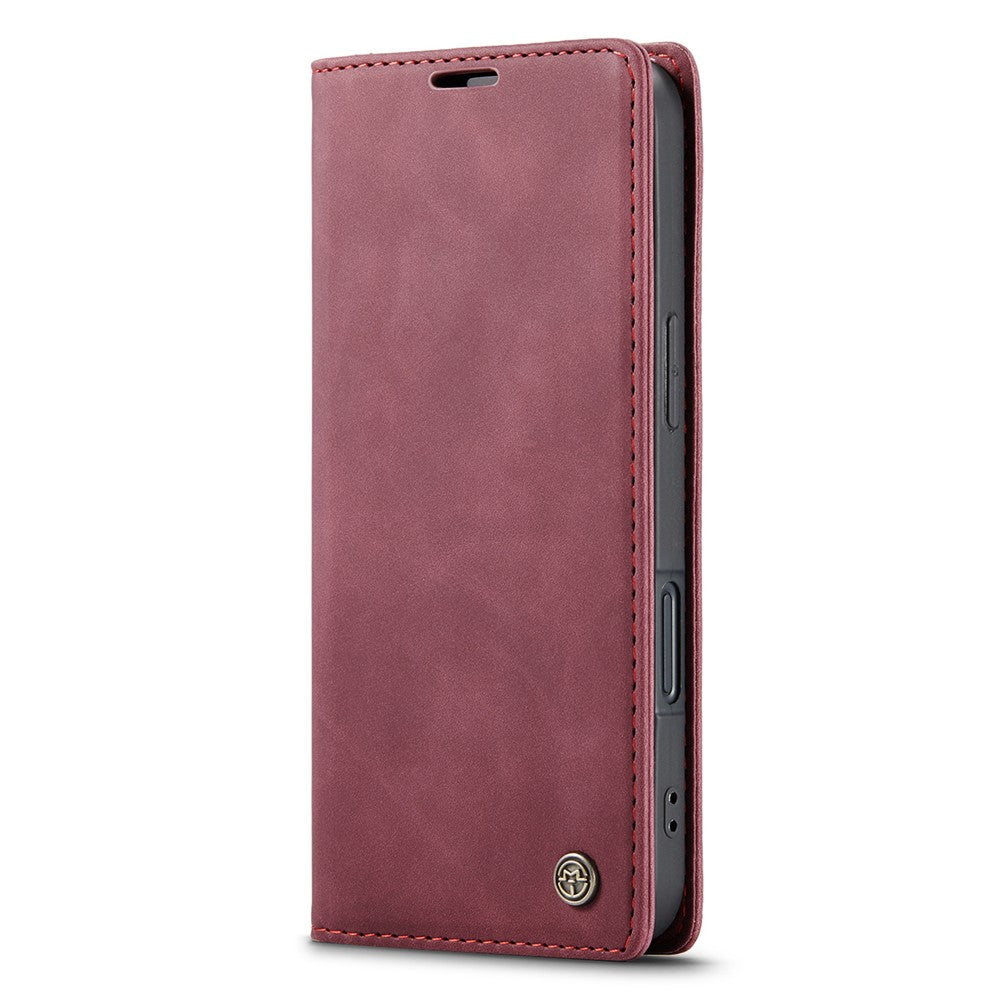 CASEME 013 Series For iPhone 16 Plus Case Card Holder Stand Leather Phone Cover