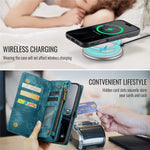 For iPhone 16 Phone Cases CASEME 008 Leather Cover with Detachable Wallet and Strap