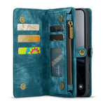 For iPhone 16 Plus Phone Cases CASEME 008 Leather Cover with Detachable Wallet and Strap