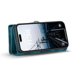 For iPhone 16 Plus Phone Cases CASEME 008 Leather Cover with Detachable Wallet and Strap