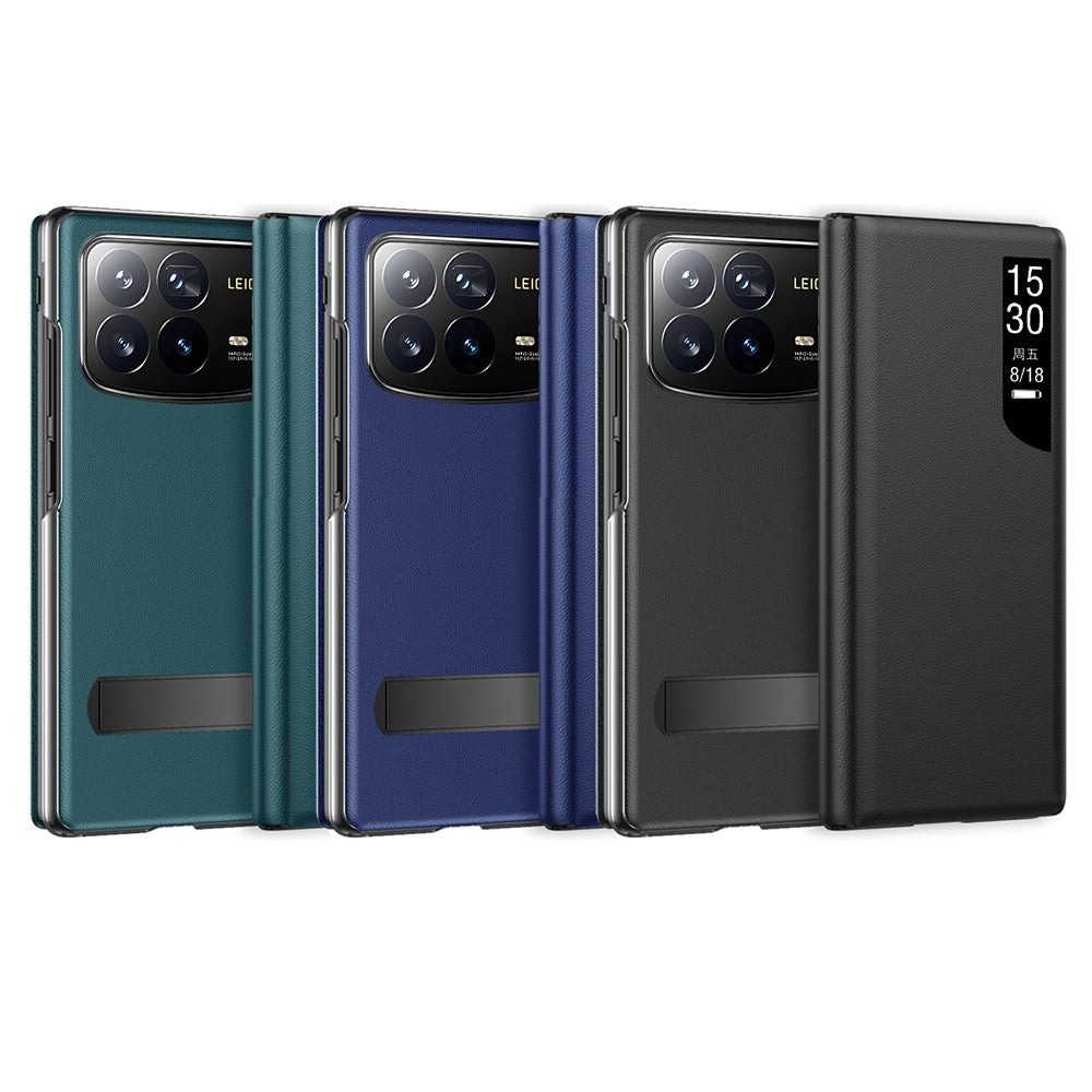 For Xiaomi Mix Fold 4 5G Case View Window PU Leather Kickstand Phone Cover