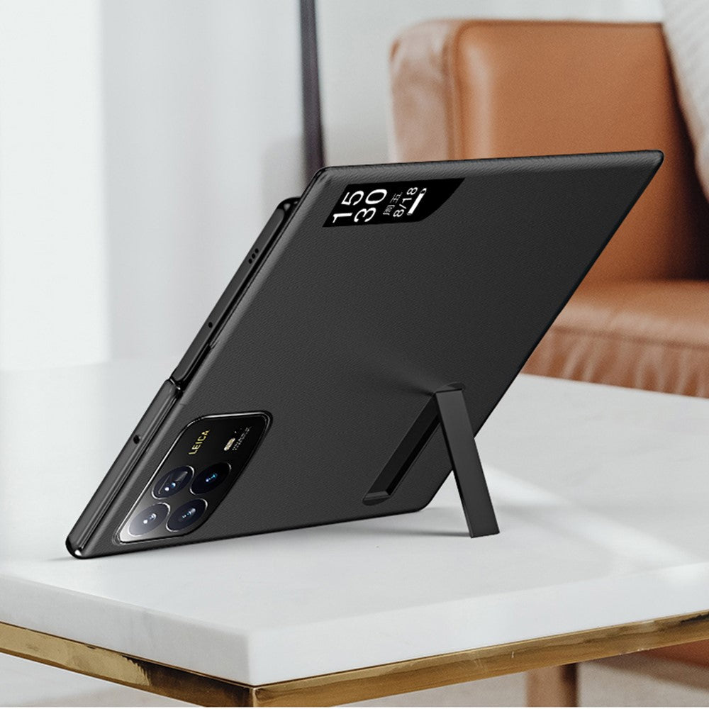 For Xiaomi Mix Fold 4 5G Case View Window PU Leather Kickstand Phone Cover