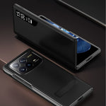 For Xiaomi Mix Fold 4 5G Case View Window PU Leather Kickstand Phone Cover