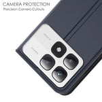 For Xiaomi 14T Pro Case PU Leather Phone Cover with Card Holder Stand Magnetic Closure